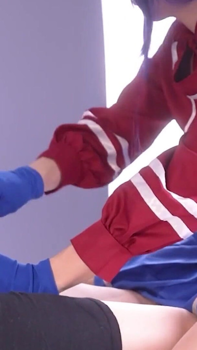 Nezaboravan trenutak iz "MiSide Cappie cosplay jebanje, pušenje kaubojski seks hentai japanski shemale cosplay 6"