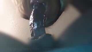 Cumshot in Her Throat Under the Table