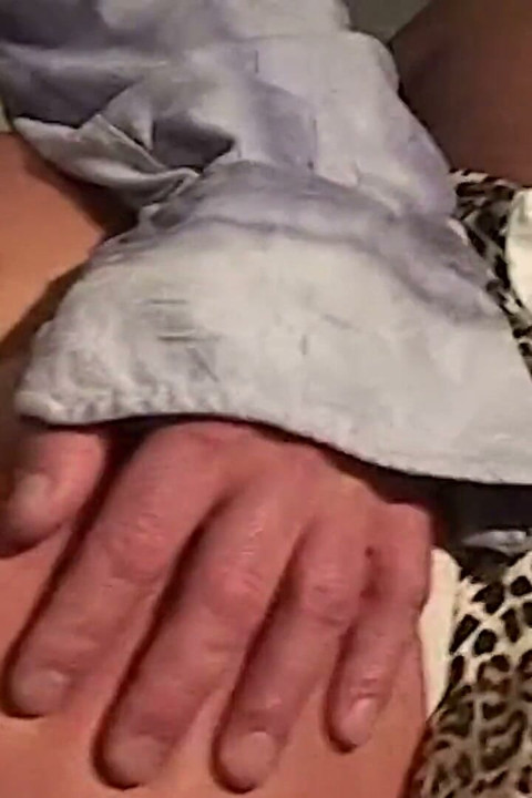 Tattooed MILF Gets Her Pierced Pussy Screwed by a Man on the Kitchen Floor
