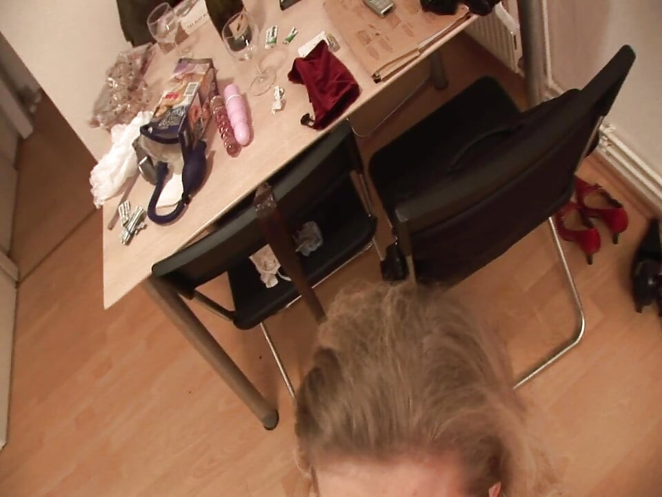 Blonde MILF Does It Herself and Gets Caught by Her Husband