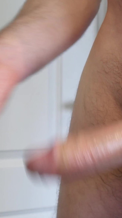 Jaw-dropping moment from "I massage my cock in the bathroom during 30 minutes of masturbation, finished with cumshot"