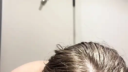 Teen with Braces Brushes Her Teeth