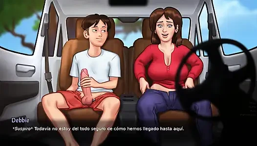 mommy outside and inside house stepson - summertime saga