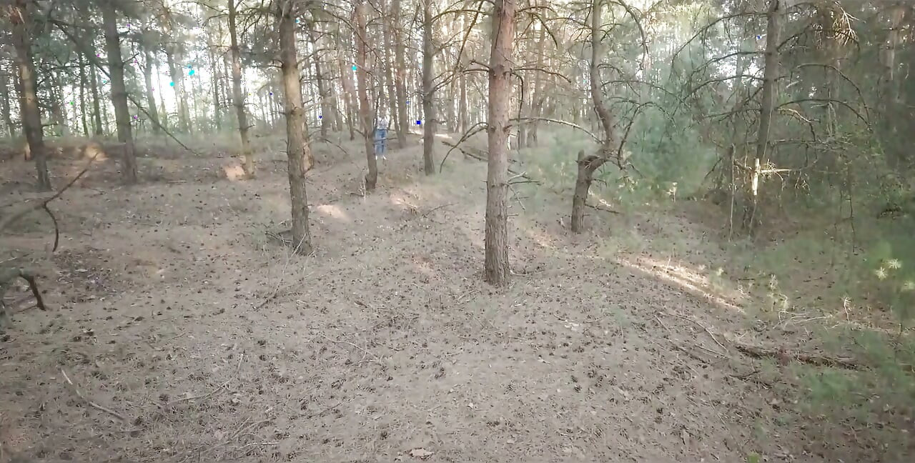Błyskałem mojego kutasa samotnej dziewczynie w lesie, a ona pomogła mi spust