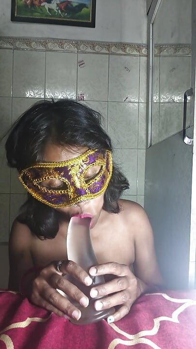 Indian wife playing with dildo
