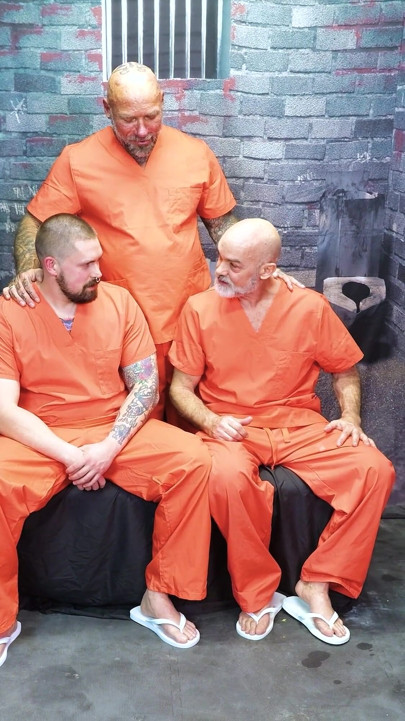 Prison Fuck with Stepdaddy Will and Rusty Taylor