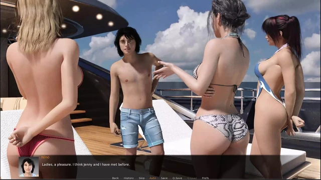 Happy marriage #9 - Winthorpe got s hand job from Jenny ... The group wenton a boat cruz ... Nino fucked Jenny on the boat and t