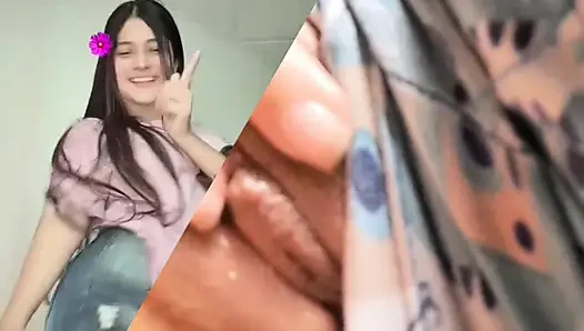 I masturbate with my stepfather I show him my big tits