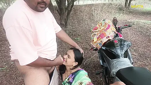 Kavita Bhabhi Fuck in jungle with Tatya in doggy style ass licking blowjob and dirty cum in mouth