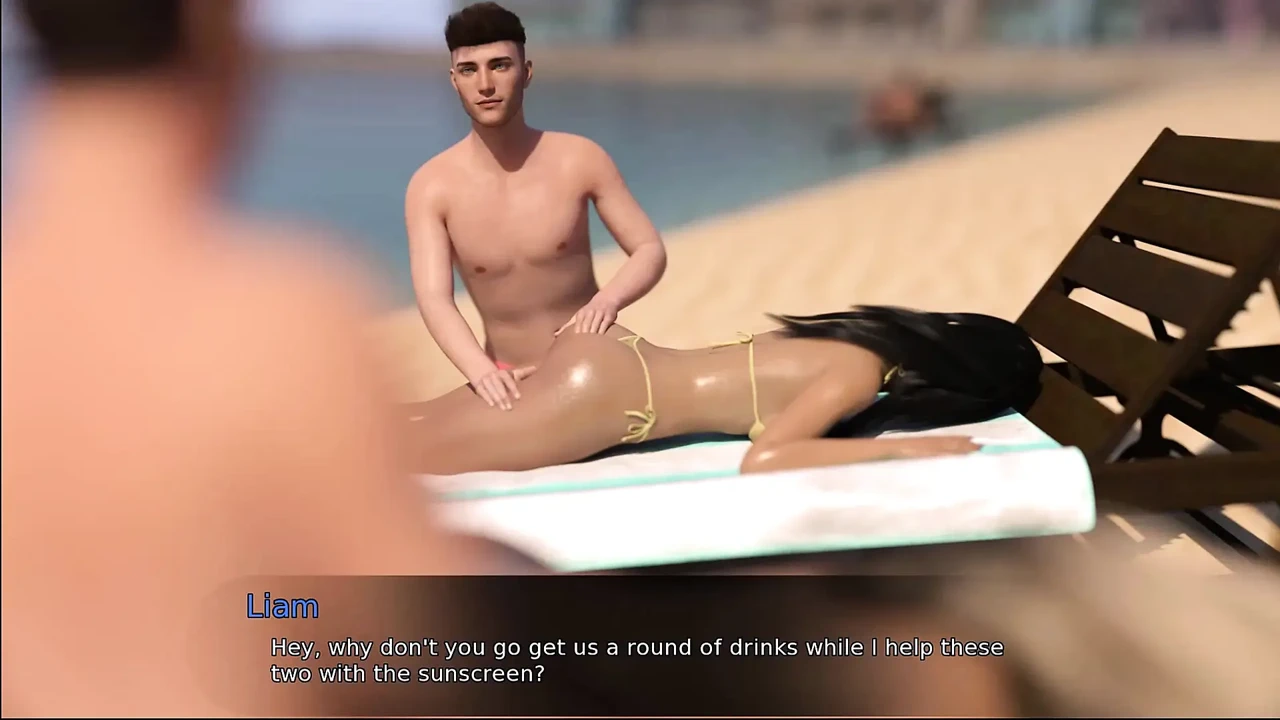 诱惑度假村 10 我喜欢在她们的胸部上放乳液