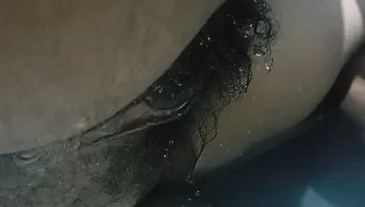 Hot Wife Big Pussy Standing Up On Water, Homemade Sex & Hairy Pussy Close up Carrying