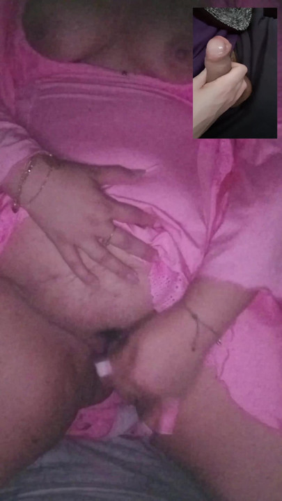 Gensidig onani Discord Call: Dildo & Handjob Live