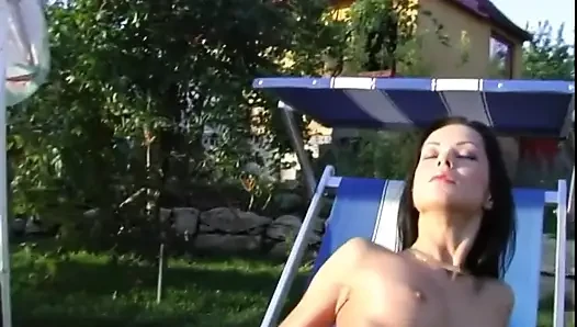 Super Hot Angelina Crow - Outdoor DP