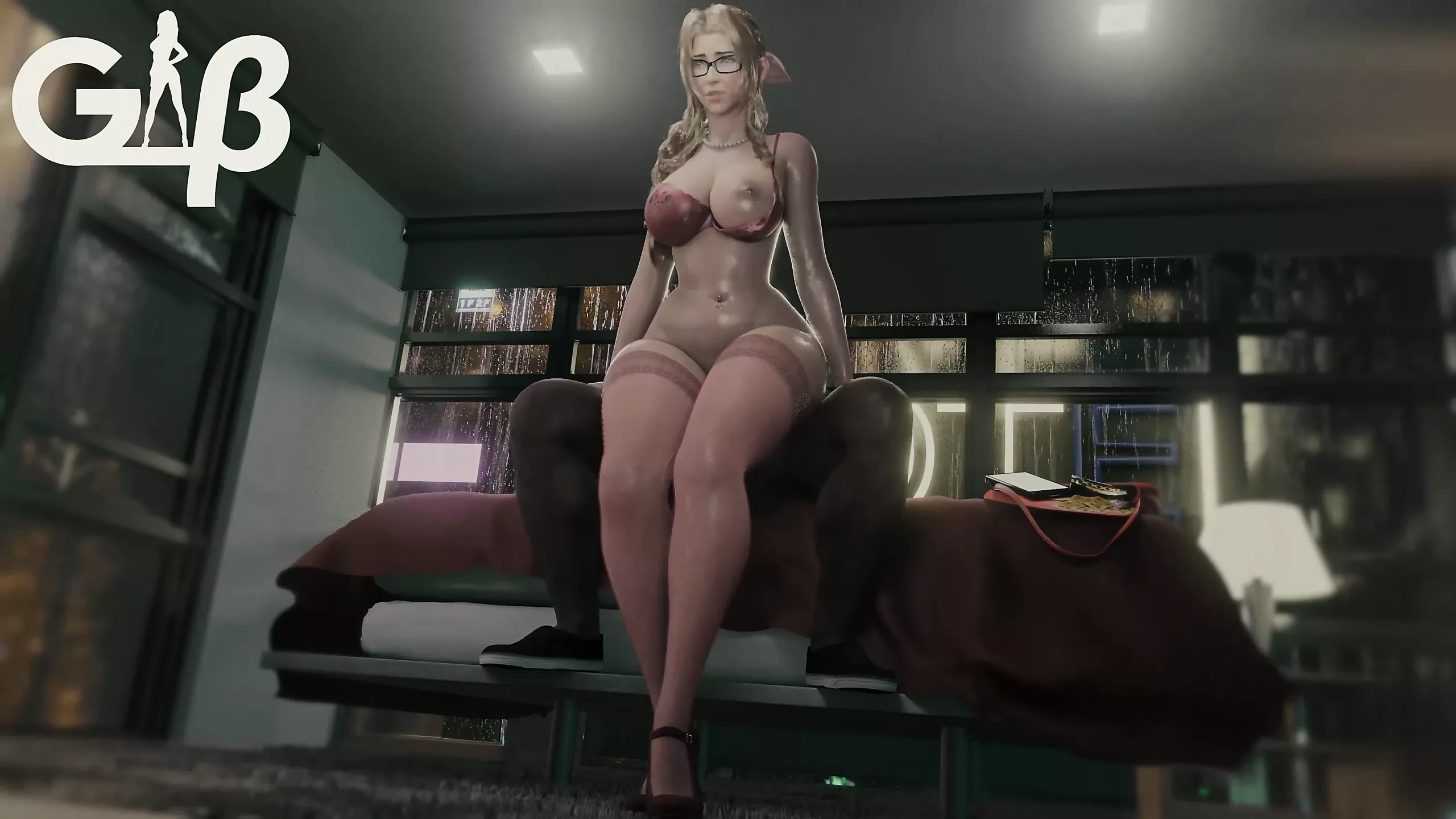 Aerith Gainsborough – menikmati tunggangannya