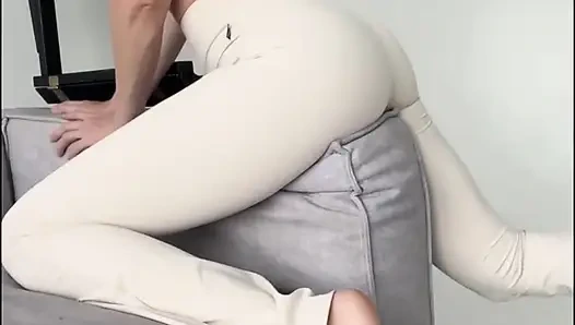Pantat seksi yoga kaki panjang