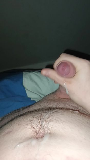 Teen cums hard before going to bed