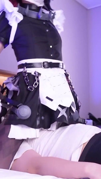 Must-see moment from "ZZZ Ellen Joe Cosplayer FaceSitting, Asian Hentai Shemale Cosplay 9"