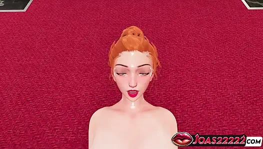 Azgın kızıl siyah çoraplı 3d hentai - büyük memeler yüksek sesle azdırılıyor, yoğun amcık parmaklıyor yakın çekim ve oral seks