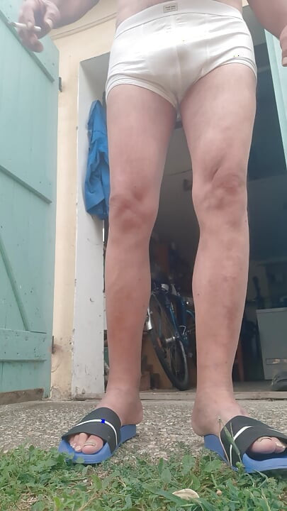 Pee outdoors