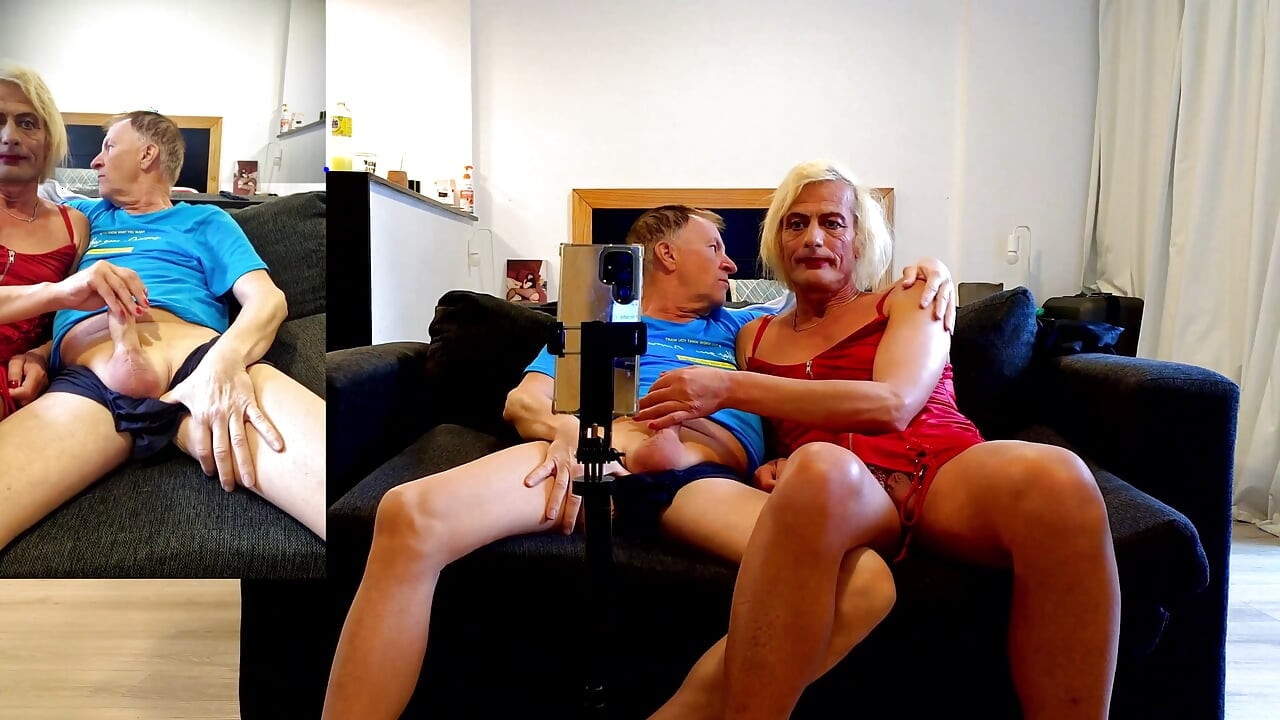 Najnoviji Seks Show Uživo, Gigi i Dave, Shemale i Muški Par, POV, Iza Kulisa, Seks preko Web Kamere, 02.09.2025