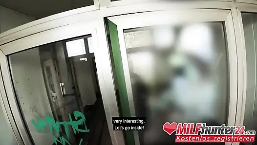 MILF hunter fucks skinny Vicky Hundt hard! (GERMAN)