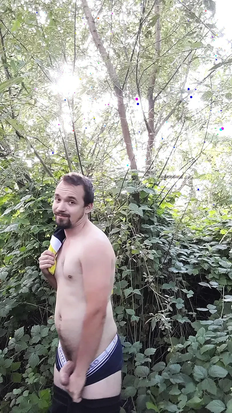 Outdoor jerking off