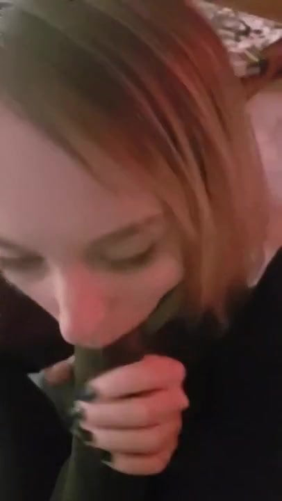 Cute blond girl enjoying her first black