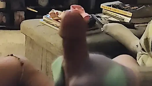 Intense Purple & Aqua Sockjob Socks Handjob Cumshot