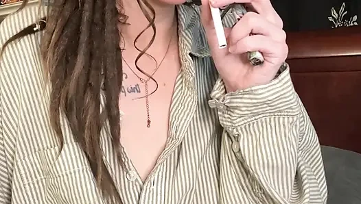 mommy discovered your smoking fetish and makes your fantasy come true