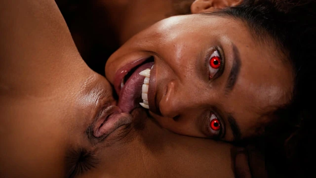 Ebony Monstergirl Vampirism - Canela Skin & Barbie Rous Lesbian Vampire Sex