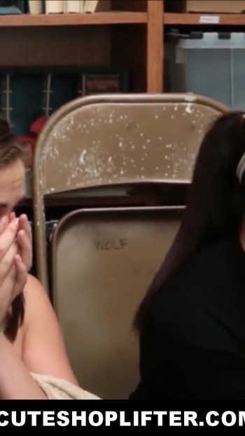 Epic moment from "Hot Step Mom And Daughter Fucked By Security For Daughter Shoplif"