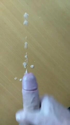 creamy cumshot on desktop