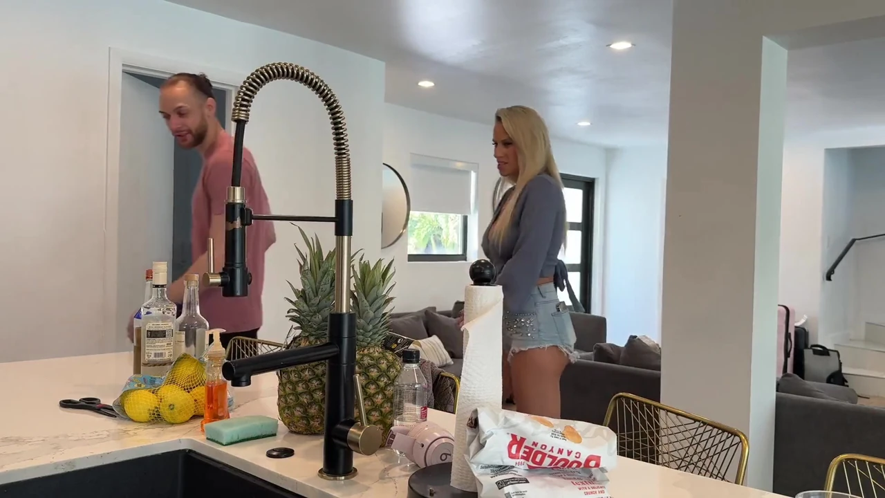 Stepmom Fucks College Plumber While Working