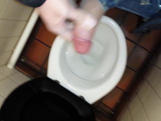 Öffentliche Toilette masturbiert