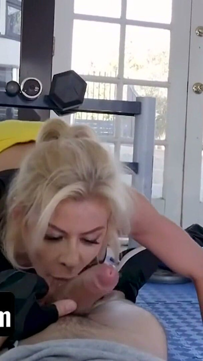 GotMylf - Big Titted Blonde Trainer Finds The Best Way To Stimulate Lazy Dude To Workout Daily | Clip 2