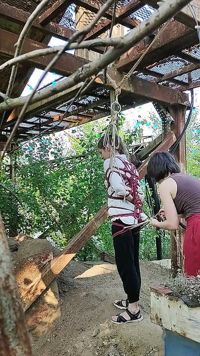 Shibari Princess Goes Outside