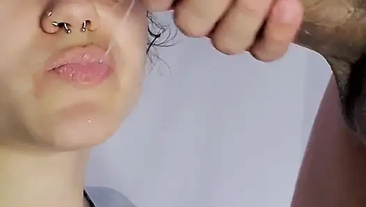 Beautiful College Slut Wants Cum on Her Face