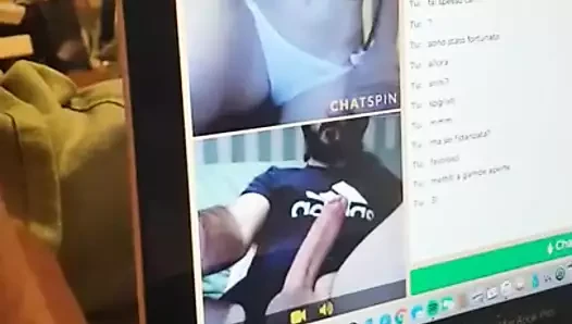 italyan kız ile cam, güzel KEDİ