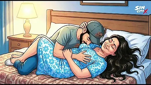 Horny Indian Aunty Seduces Young Delivery Boy at Home