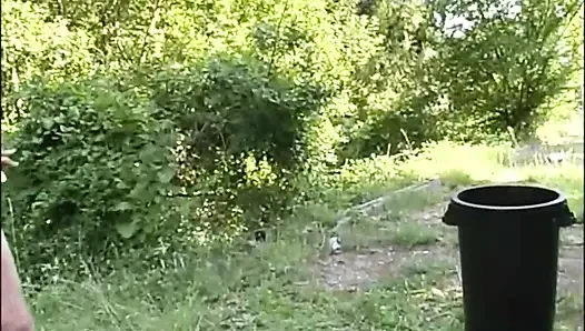 A Dirty MILF in the Park Gets Fucked and Fucked in the Ass by Her Young Friends