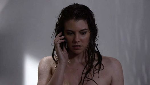 Сцена с обнаженным купанием Lauren Cohan на scandalplanetcom