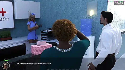 10ki'nin tıbbi özel bakımı - azgın pacient doktoru masanın altında sikiyor 3