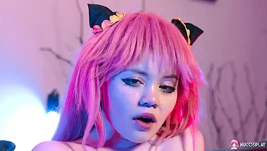 Foxy Cute Anime Slut Rebecca Nikson Gives Herself an Orgasm with a Dildo