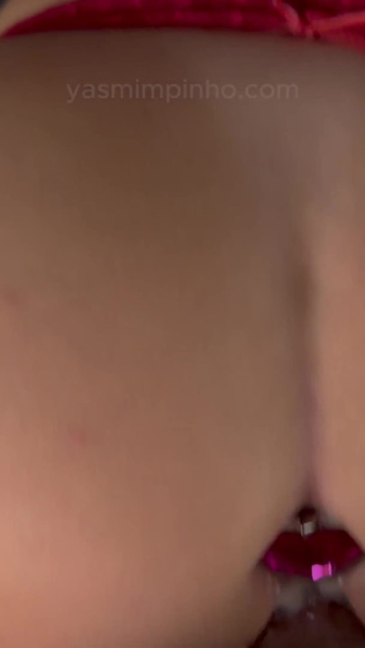 My Brazilian Wife Bent Over and Offered Her Pussy While Wearing a Giant Butt Plug | Clip 1