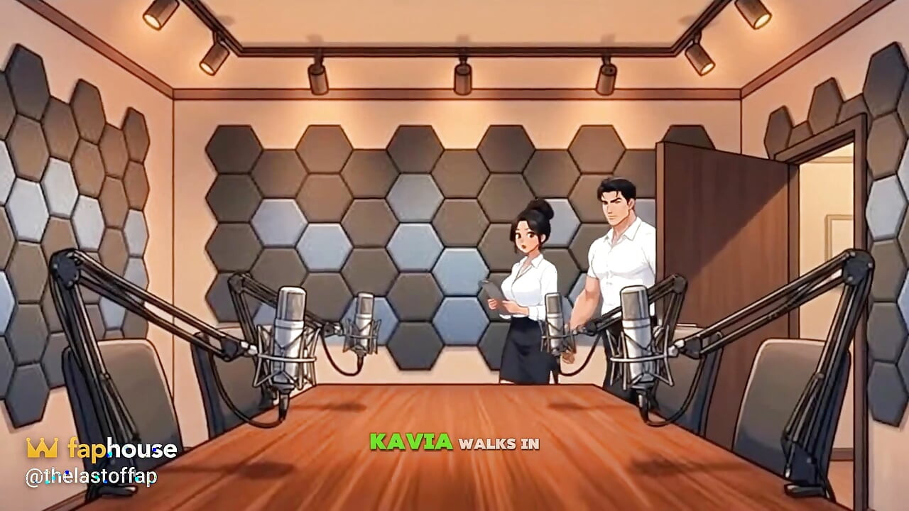 Apresentador de Podcast Fode Convidada ao Vivo no Ar - Creampie no Estúdio Hentai - Animação IA