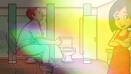 Audio uniquement - gay, dirty talk dans la salle de bain, un hétéro devient trans, coaching masturbatoire