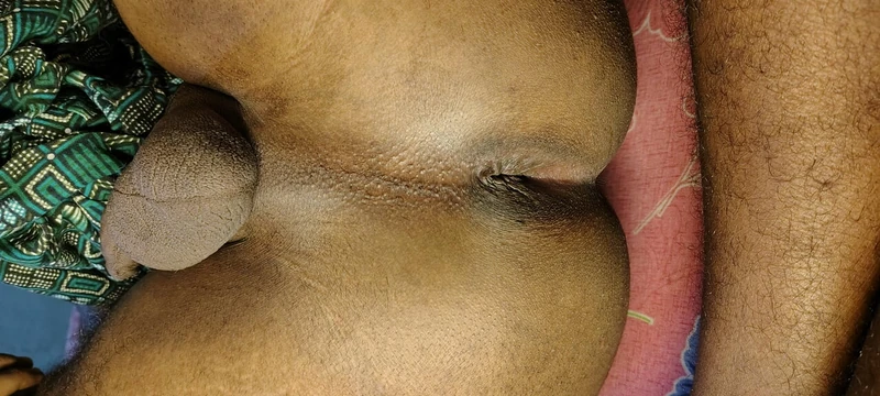 Shaving boyfriend's hairy cock & ass hole