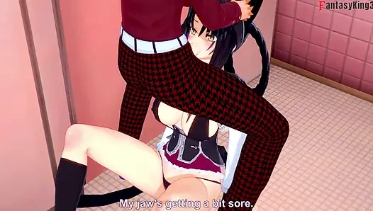I almost fucked Teacher Rossweisse but ended up residing a bj from Kuroka - DXD NTR Madness