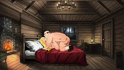 Öğrenci kız kampta seks yapıyor. Cartoon Horror Parody