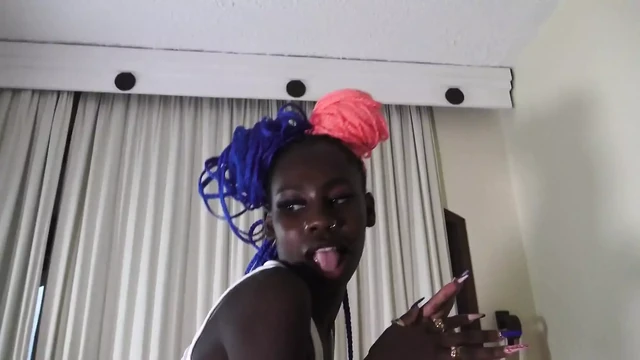 Ebony Glass Shoe Fetish Teasing Dancing
